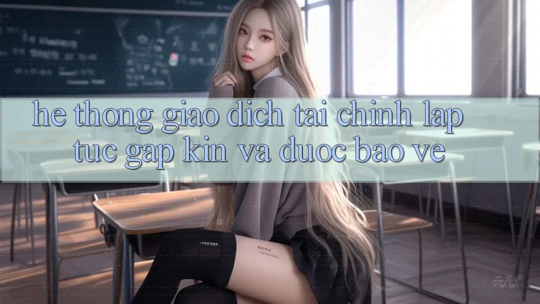 Hệ Thống Giao dịch Tài Chính: Lập tức, Gập Kín Và Được bảo vệ Hệ Thống Giao dịch Tài Chính: Lập tức, Gập Kín Và Được bảo vệ