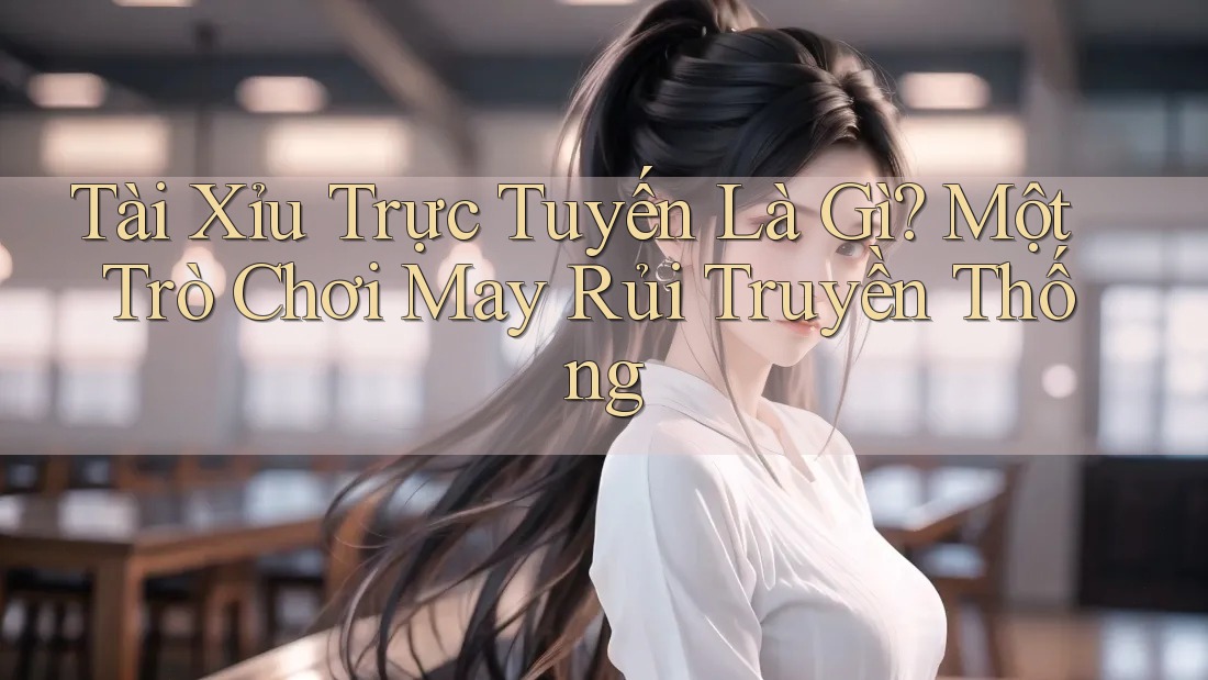 Tài Xỉu Trực Tuyến Là Gì? Một Trò Chơi May Rủi Truyền Thống