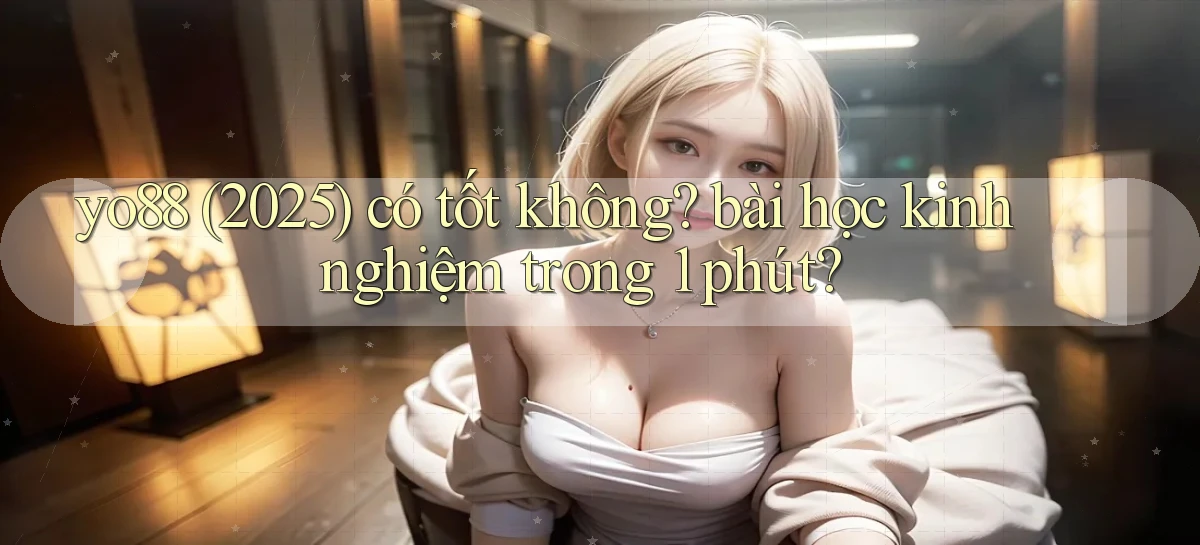 yo88 (2025) có tốt không bài học kinh nghiệm trong 1 phút