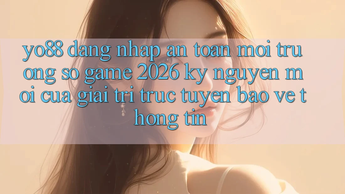 Yo88 - Đăng Nhập An Toàn - Môi trường số Game 2026: Kỷ Nguyên Mới Của Giải Trí Trực Tuyến Bảo vệ thông tin