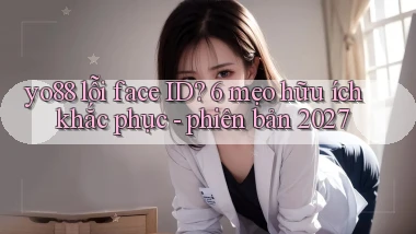 yo88 lỗi face ID 6 mẹo hữu ích khắc phục   phiên bản 2027